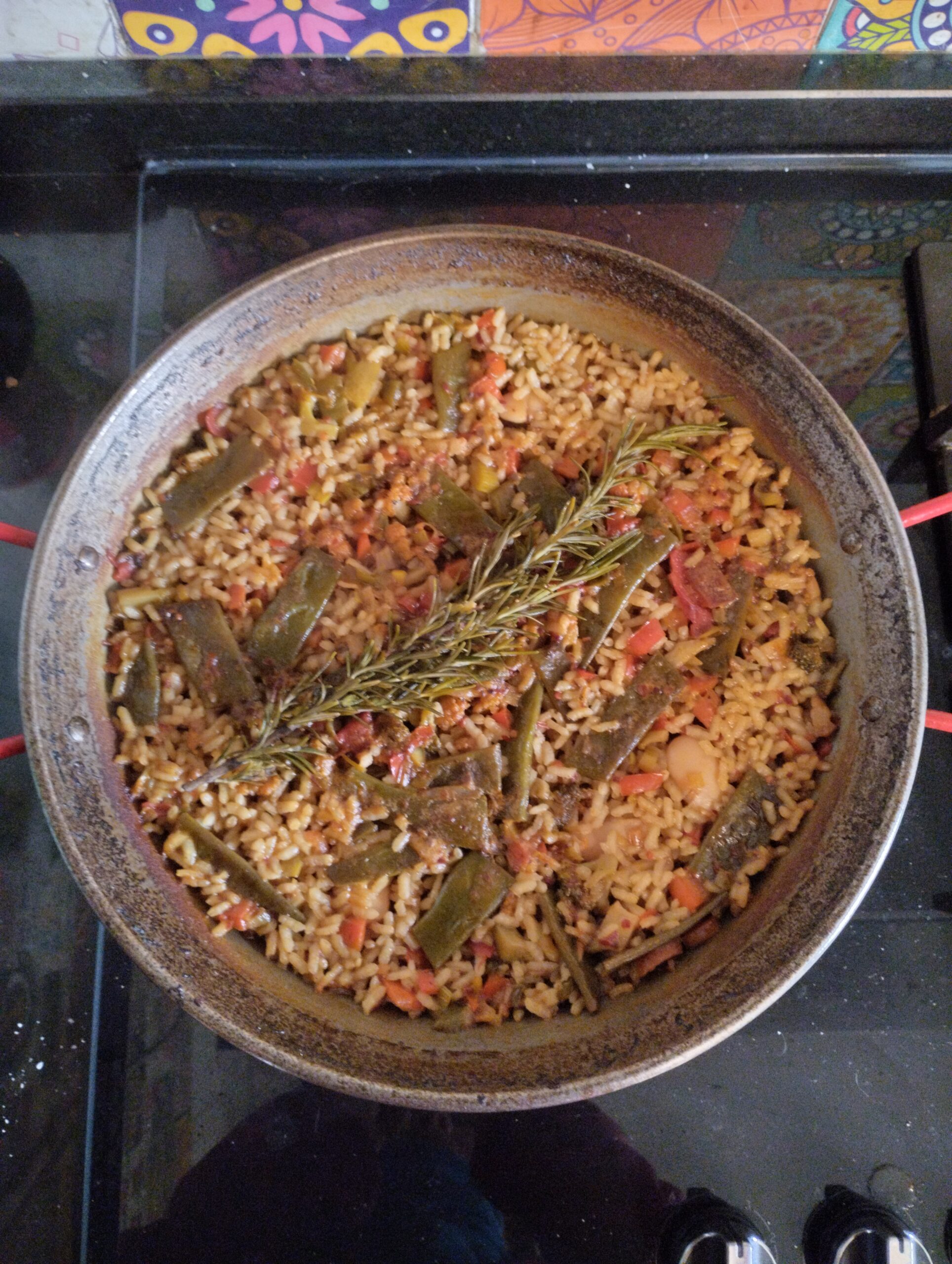 Paella de verduras
